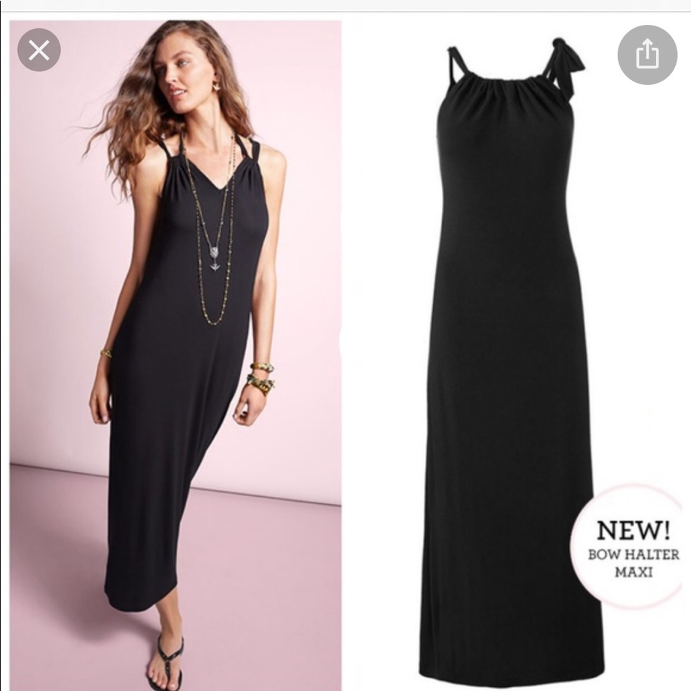 CAbi #5383 bow halter dress, large, NWOT